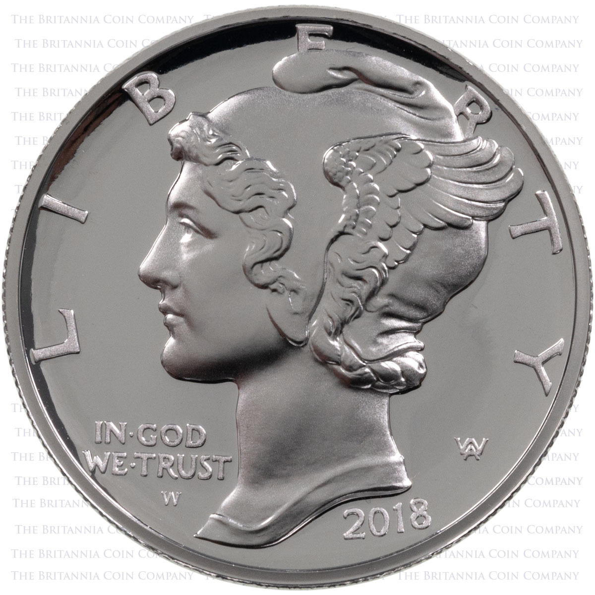 18EK 2018 American Eagle One Ounce Palladium Proof Coin Obverse