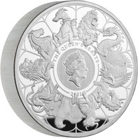 The Queen's Beasts Completer Coin : 2021 Ten Ounce Silver Proof