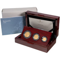 BR21G23 2021 Premium Gold Proof Three Coin Britannia Set Thumbnail