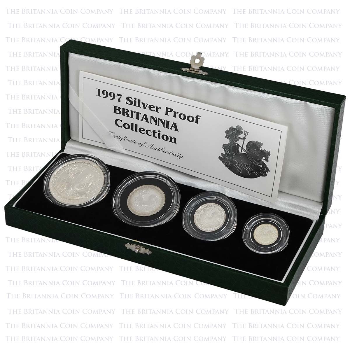 1997 Britannia Four Coin Silver Proof Set Boxed