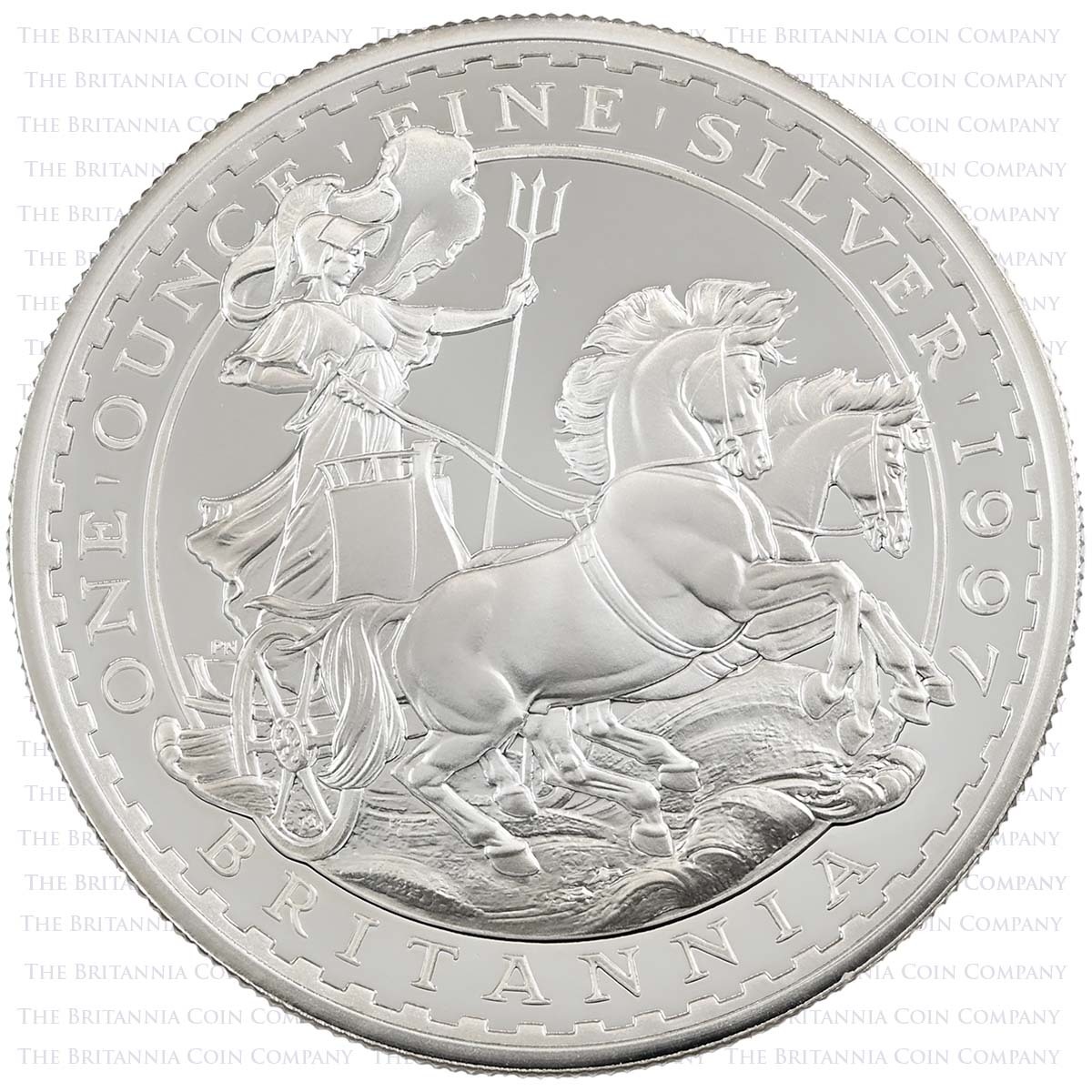 1997 Britannia Four Coin Silver Proof Set 1oz Reverse