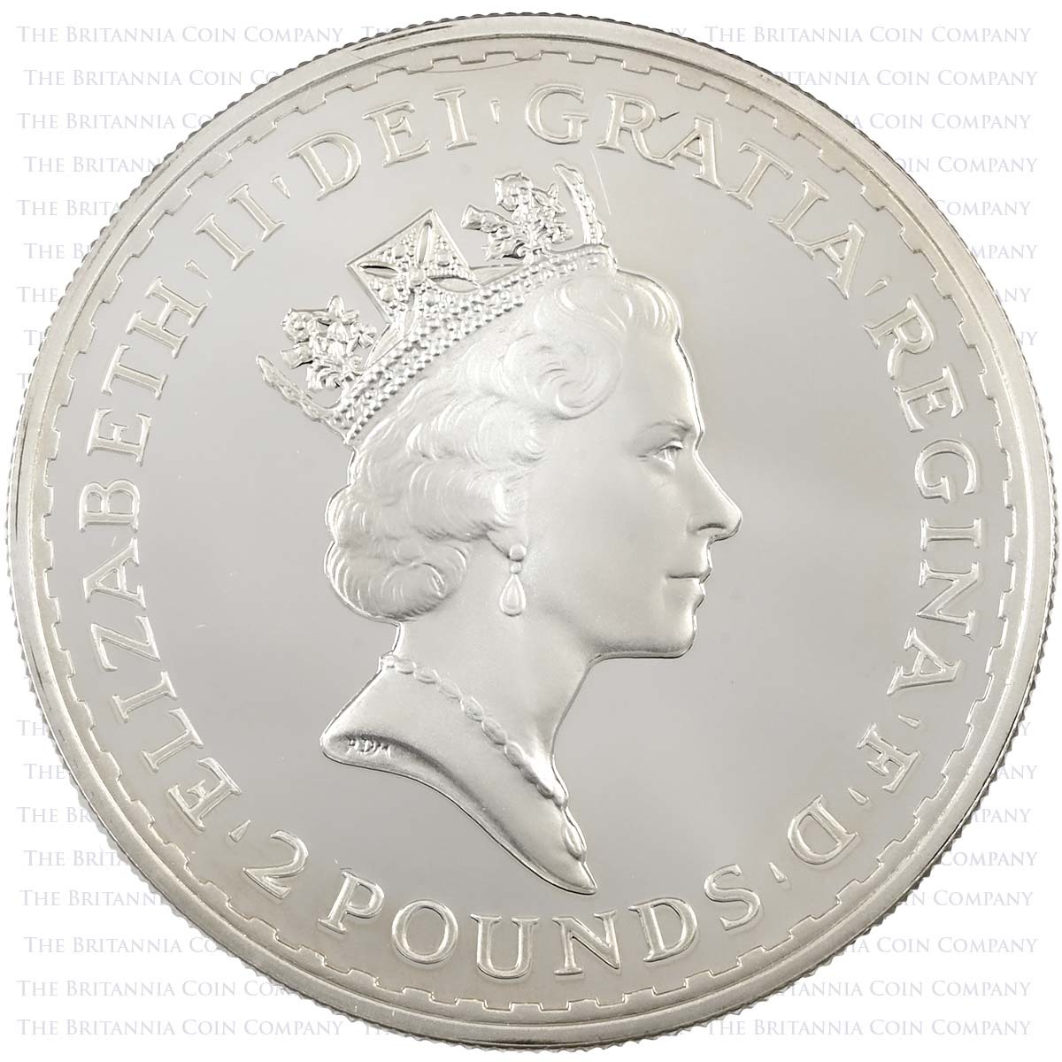 1997 Britannia Four Coin Silver Proof Set 1oz Obverse