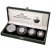 1998 Britannia Four Coin Silver Proof Set Thumbnail