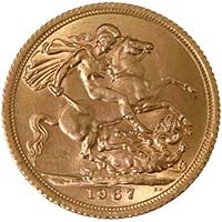 1967 Full Gold Bullion Sovereign Thumbnail