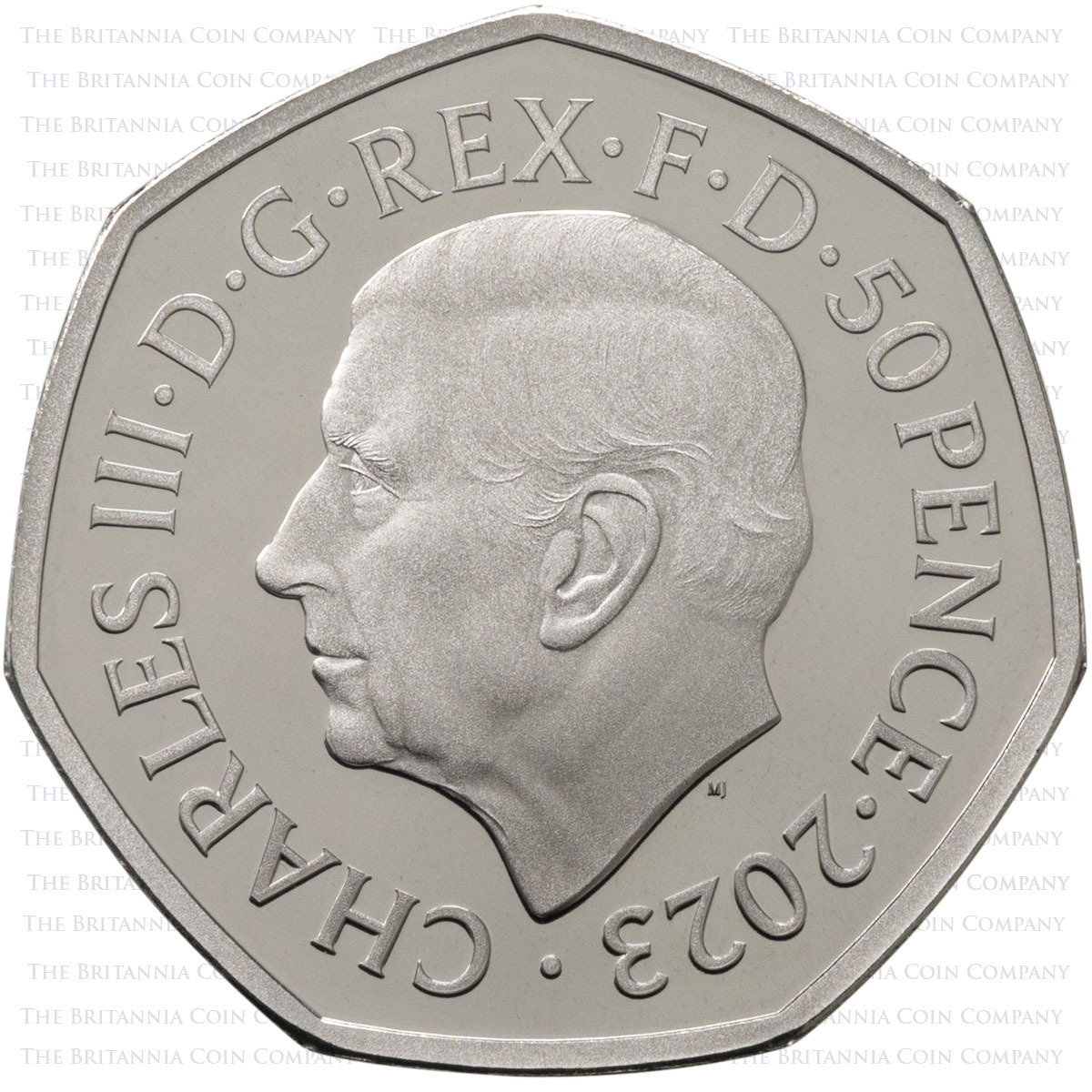 D23CPM 2023 UK Commemorative Premium Proof Annual Five Coin Set Windrush 50p Obverse