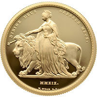 2019 Una and the Lion 5 Ounce Gold Proof Great Engravers Thumbnail