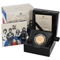 UK21TWQG 2021 Music Legends The Who Quarter Ounce Gold Proof Coin Thumbnail