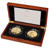 UK23PC5G 2023 Great Engravers Petition Crown Five Ounce Gold Proof Two Coin Set Thumbnail